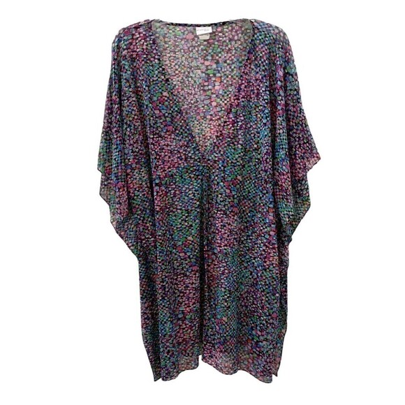 Profile by Gottex Swim Coverup Medium Mesh Kaftan Beach Vacation Cruise - Picture 1 of 7